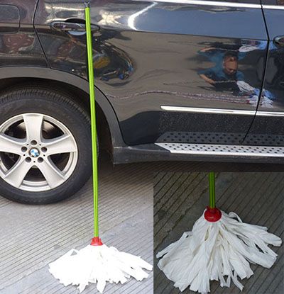 白色水刺无纺布拖把头 无菌环保拖把八B11-4-3