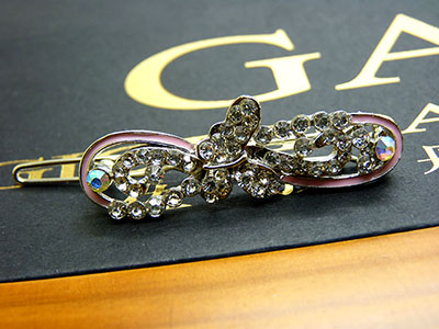 饰品批发少女系水钻合金可爱花朵发夹发饰B9-4-3