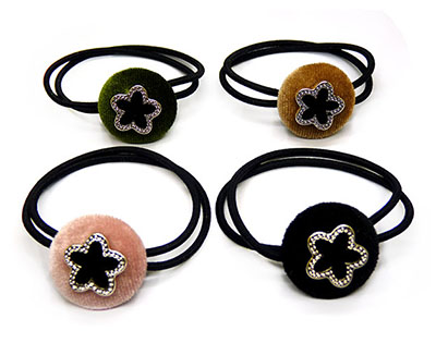 韩国高端精美儿童皮筋发圈可爱小动物毛球卡通头绳小女孩饰品混款3号---B3-5-2