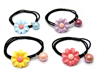 韩国高端精美儿童皮筋发圈可爱小动物毛球卡通头绳小女孩饰品混款B3-4-2---17号