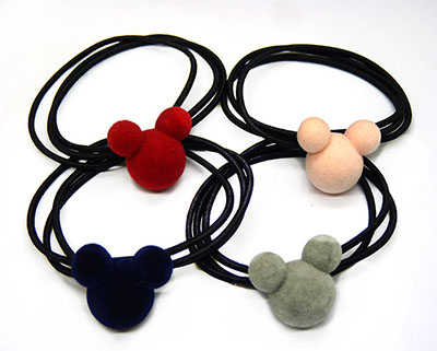 韩国高端精美儿童皮筋发圈可爱小动物毛球卡通头绳小女孩饰品混款B2-4-2----19号