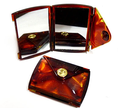 B026原价2.65元创意笔记本双面镜子折叠镜化妆镜随身小镜子迷你化妆镜F2-1-3后