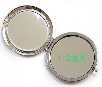 888高档金属1:2放大化妆镜双面折叠便携高档水晶化妆小镜子F2-2-1