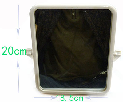A013高清单面化妆镜子台式大号方形梳妆镜随身折叠镜子便携公主美容镜F2-1-上