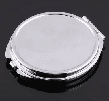 买贵10倍退款A023金属折叠化妆镜 圆形简易双面2倍放大小镜子 迷你礼品镜子六A6-2-3