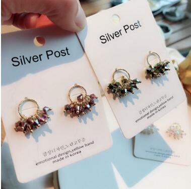 淘宝热卖 韩版时尚高档耳饰 不对称夸张珍珠水钻耳钉混批 女C3-1-2