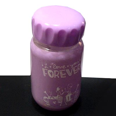 炫彩随手杯青春玻璃杯卡通图案玻璃瓶B11-2-1