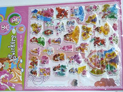 4号40*17cm/儿童卡通贴纸 奖励贴纸早教3D立体贴纸汪汪队 芭比泡泡贴 泡泡贴USE/B13-2-3