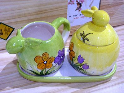 地球最低价陶瓷杯壶套装 手绘茶壶 奶壶奶杯 西式茶壶 杯壶套装E6-2-3