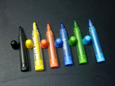 原价2.45元5支装环保儿童涂鸦易清洗彩色画笔 塑料圆杆水彩笔