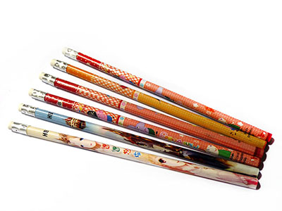 6支装HB铅笔 7英寸皮头铅笔  油漆杆HB铅笔A3-1-3