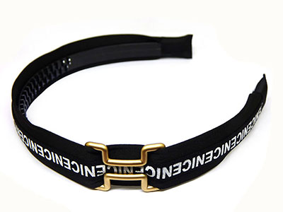 韩国新款防滑字母布艺发箍头箍女士B4-3-2