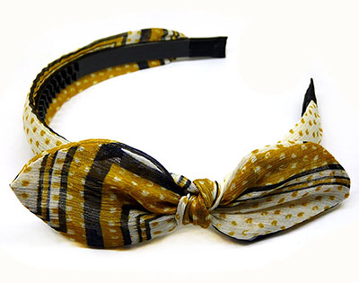 蝴蝶结发箍韩国带齿防滑简约百搭头箍宽边新款压发发卡女成人C4-3-5