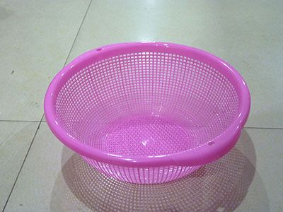 28双耳多功能沥水篮 家用圆形镂空沥水篮 厨房洗菜篮淘米箩塑料沥水篮北A13-2-1