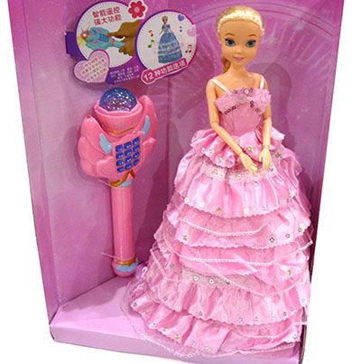 儿童会说话的智能娃娃女孩公主婚纱仿真洋娃娃会唱歌跳舞的玩具B20-3-4