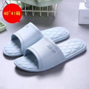 新版PU韩字方格凉拖鞋居家防滑凉拖鞋B44-1-2-B44-2-1-2-2