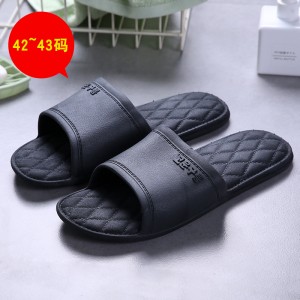 新版PU韩字方格凉拖鞋居家防滑凉拖鞋B44-1-2-B44-2-1-2-2