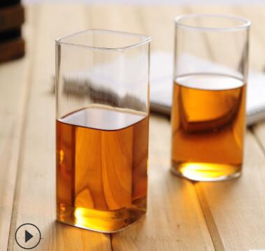 310c-1方形直筒玻璃杯 花茶杯 牛奶杯--高四方  六B9-3-1