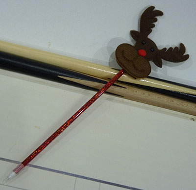 创意卡通圣诞系列硬杆圆珠笔学生文具-圣诞鹿