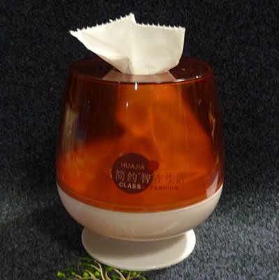 简约圆筒塑料红酒杯纸巾盒卷纸筒创意家用客厅厕所纸巾桶抽纸盒子A3-1-3