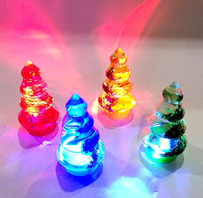 闪光水晶泥4色套装透明史莱姆成品diy玩具水晶粘土泥批发E11-3-3