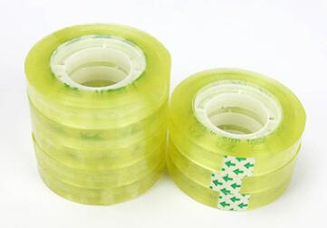12个装透明胶带学生办公文具小胶带高粘性DIY包装胶带