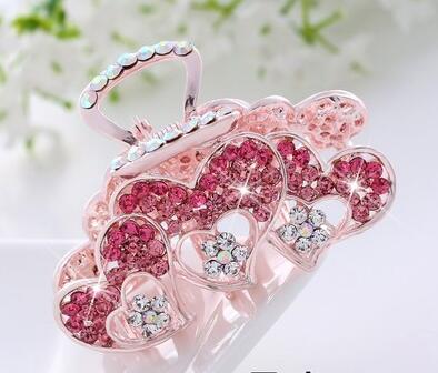 大码日韩发饰水钻头头饰头发夹子发抓夹大号马尾卡子盘发抓卡B9-1-4