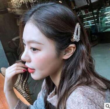水晶发夹水钻高档镶钻大号韩版一字夹网红刘海夹韩式发卡发饰头饰  B7-3-4