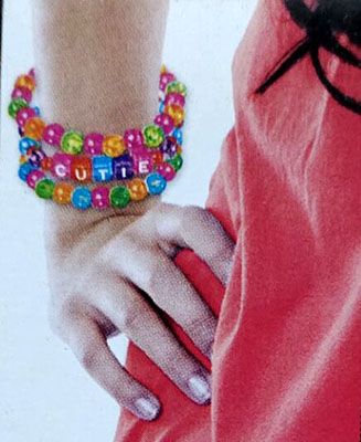 儿童成人串珠玩具diy手工制作材料包女童穿珠子项链手链11318E6-3-4