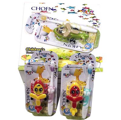 儿童软毛牙刷 儿童牙刷送玩具飞机657a15-3-3