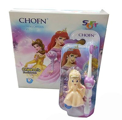 儿童软毛牙刷 儿童牙刷送儿童娃娃666E4-4-4