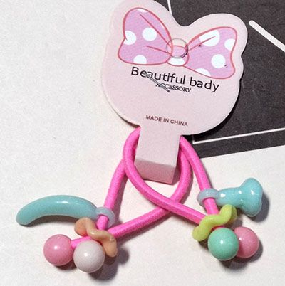 一对装女童可爱发圈童橡皮筋发圈女宝宝扎马尾多款皮筋C5-2-3上