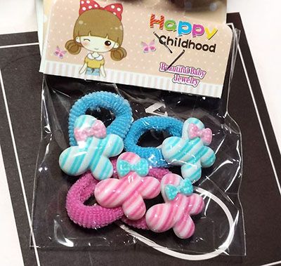 4个装韩版宝夹儿童头花女童头饰小扎头发橡皮筋不伤发学生   C6-2-6