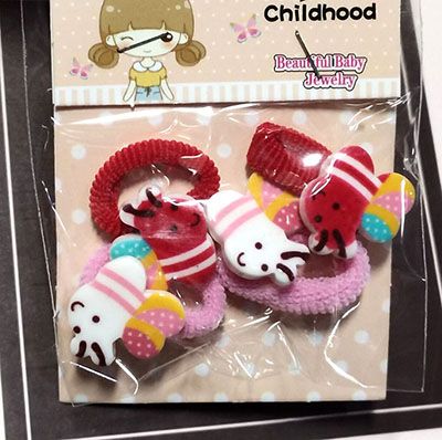 4个装韩版宝夹儿童头花女童头饰小扎头发橡皮筋不伤发学生 C6-2-6