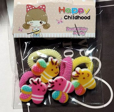 4个装韩版宝夹儿童头花女童头饰小扎头发橡皮筋不伤发学生  C6-2-6