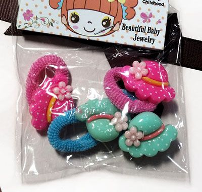 4个装韩版宝夹儿童头花女童头饰小扎头发橡皮筋不伤发学生  C6-2-6