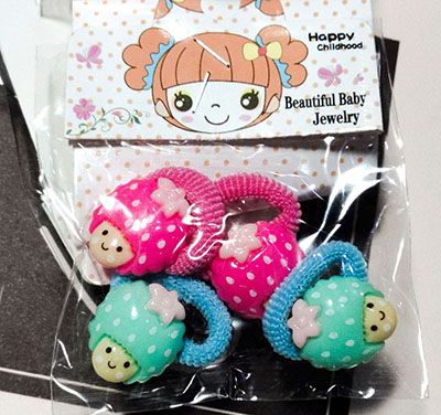 4个装韩版宝夹儿童头花女童头饰小扎头发橡皮筋不伤发学生   C6-2-6