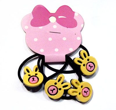 （3-4支装）可爱卡通发饰发圈头绳韩版皮筋头扣C6-2-6