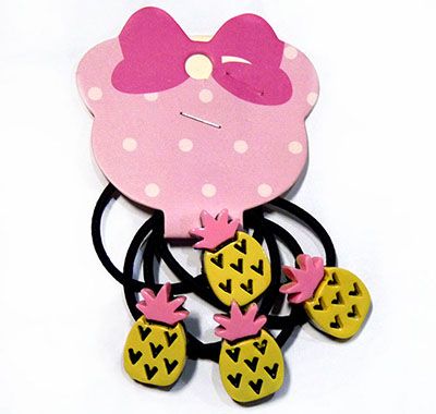 （3-4支装）可爱卡通发饰发圈头绳韩版皮筋头扣C6-2-6