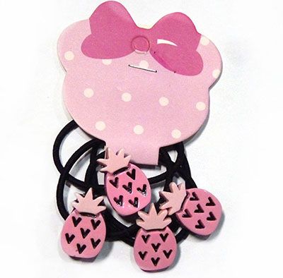 （3-4支装）可爱卡通发饰发圈头绳韩版皮筋头扣C6-2-6