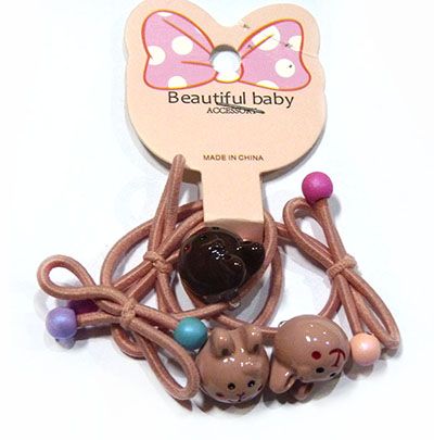 （3-4支装）可爱卡通发饰发圈头绳韩版皮筋头扣C6-2-6