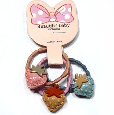 （3-4支装）可爱卡通发饰发圈头绳韩版皮筋头扣C6-2-6