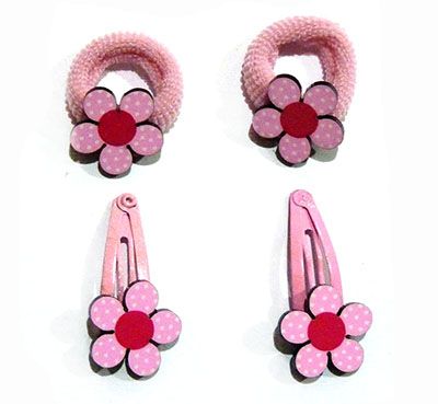 (4个装)韩版可爱卡通公主夹子儿童头饰品头花发卡C6-2-6
