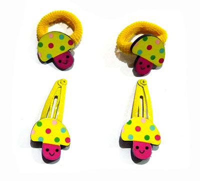 (4个装)韩版可爱卡通公主夹子儿童头饰品头花发卡C6-2-6