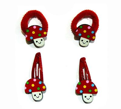 (4个装)韩版可爱卡通公主夹子儿童头饰品头花发卡C6-2-6