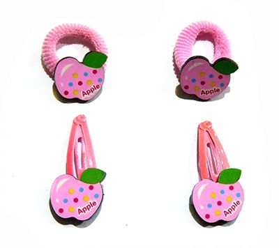 (4个装)韩版可爱卡通公主夹子儿童头饰品头花发卡C6-2-6