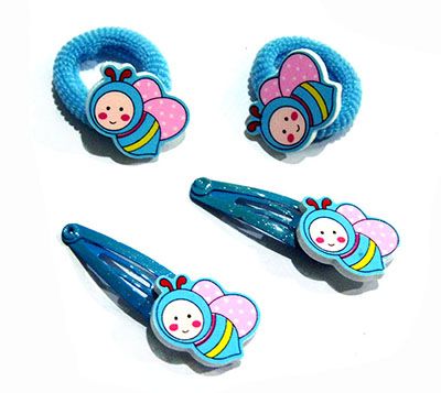 (4个装)韩版可爱卡通公主夹子儿童头饰品头花发卡C6-2-6