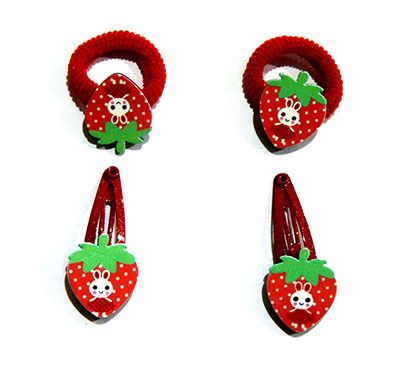 (4个装)韩版可爱卡通公主夹子儿童头饰品头花发卡C6-2-6