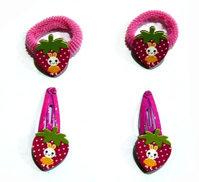 (4个装)韩版可爱卡通公主夹子儿童头饰品头花发卡C6-2-6