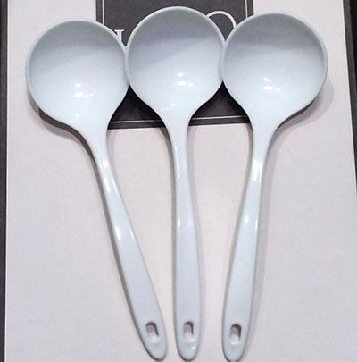 3个装汤勺环保餐具塑料勺子汤壳调羹汤匙粥勺A11-2-上